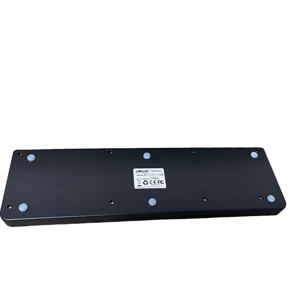 12 Pad MIDI Drum Machine - MIDI Controller Pads and Transport Playback Controls