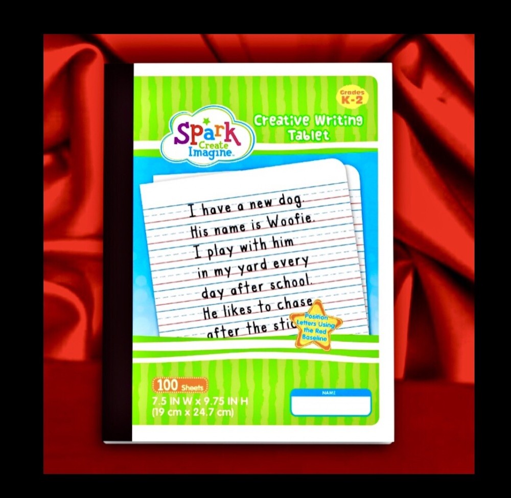 Spark Handwriting Practice, 100 Sheet Book (grades K-2) Creative Writing