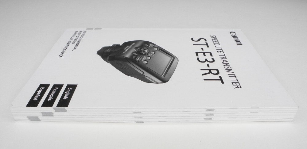 Canon Speedlite Transmitter ST-E3-RT Genuine Instruction Manual / User Guide