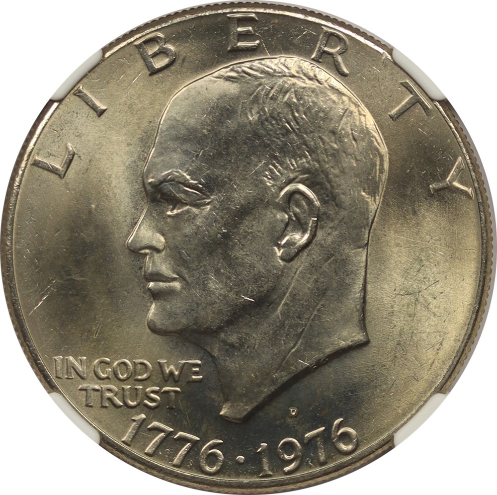 1976-D Type 2 $1 NGC MS 66 Eisenhower IKE Dollar
