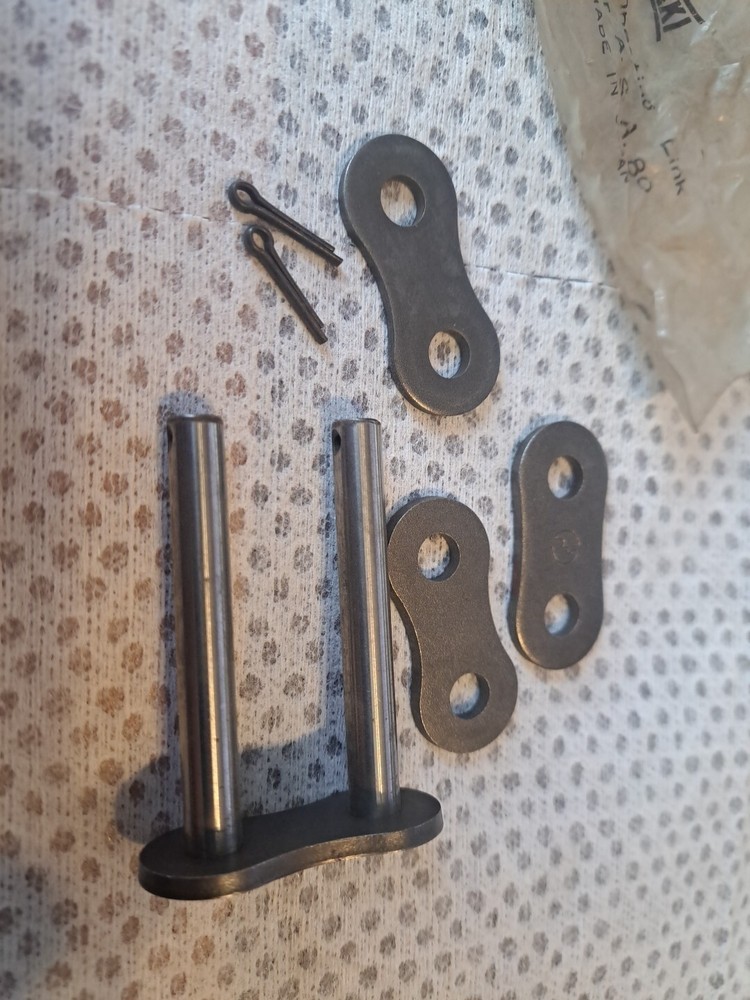 3 New TSUBAKI Connecting Link RS80 Double Strand