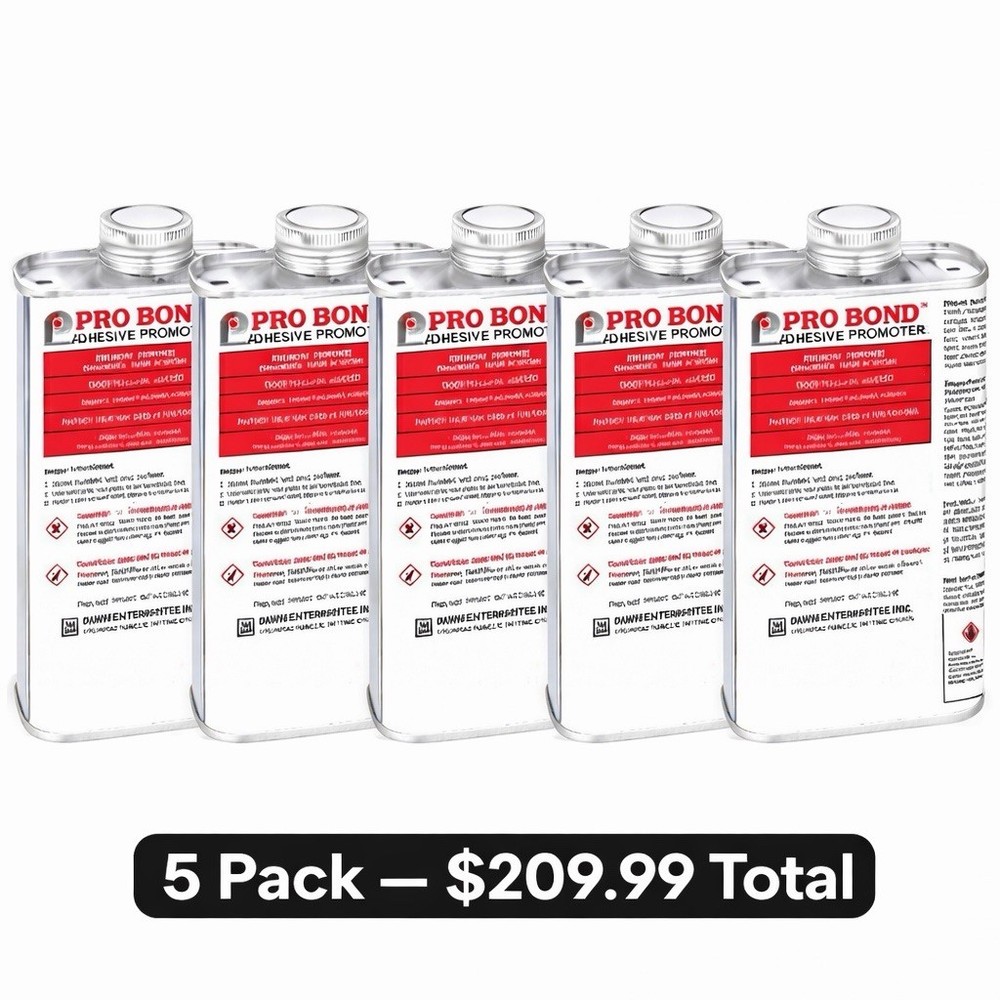 Pro Bond Adhesive Promoter 8oz Can —5 Pack Bundle| Strong Adhesive