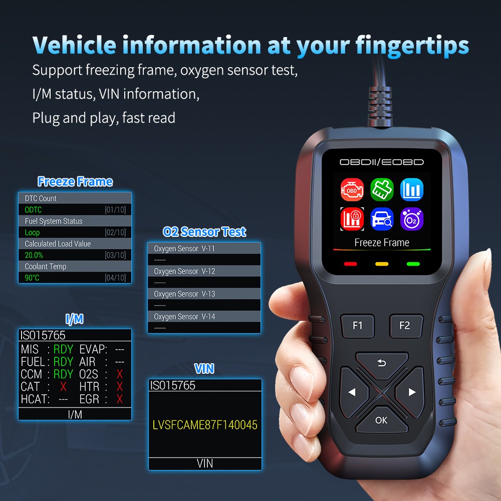 Automotive OBD Code Reader Code Reader Car Diagnostic Instrument Battery Tester