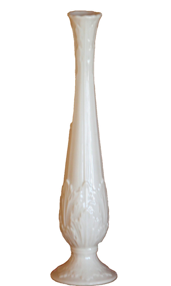 Woodland Pattern  Leaf Embossed Tall Bud Vase