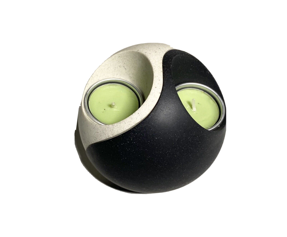 PartyLite Stone Puzzle Ying Yang Tea Light Holders