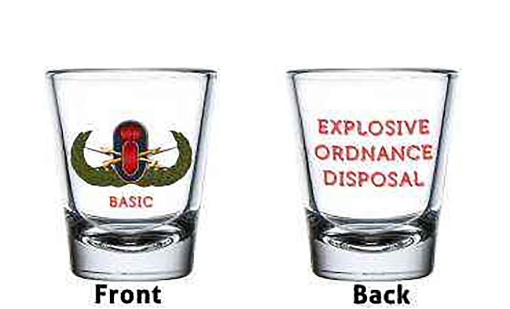 EOD x 4 shot glasses