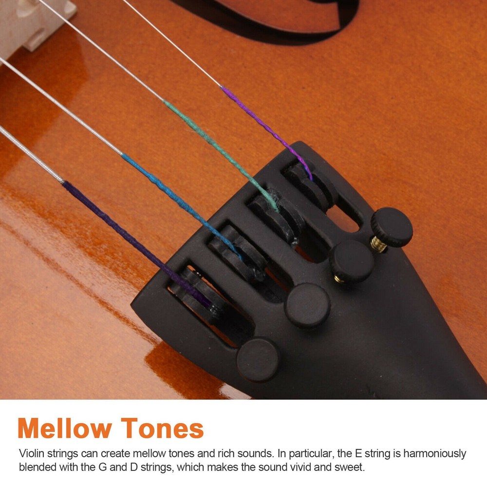 Full Set Violin Strings Size 4/4 & 3/4 Steel Strings G D A and E Strings k8r4