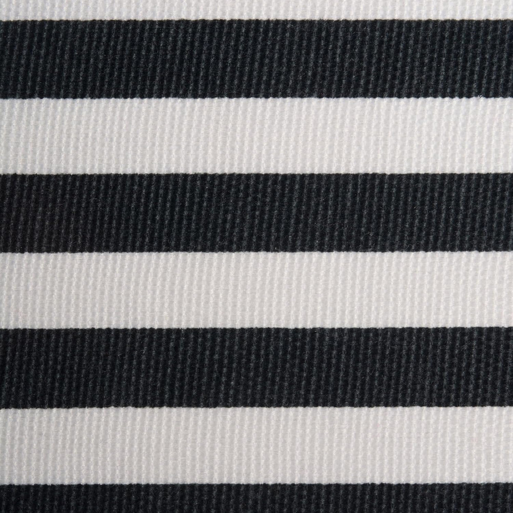 Collapsible Polyester Storage Cube, Pinstripe, Black, Large