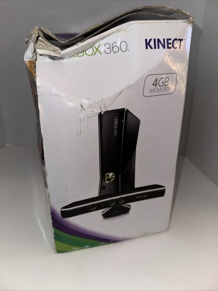 Xbox 360 S Black Model 1439 With Kinect Sensor 4GB