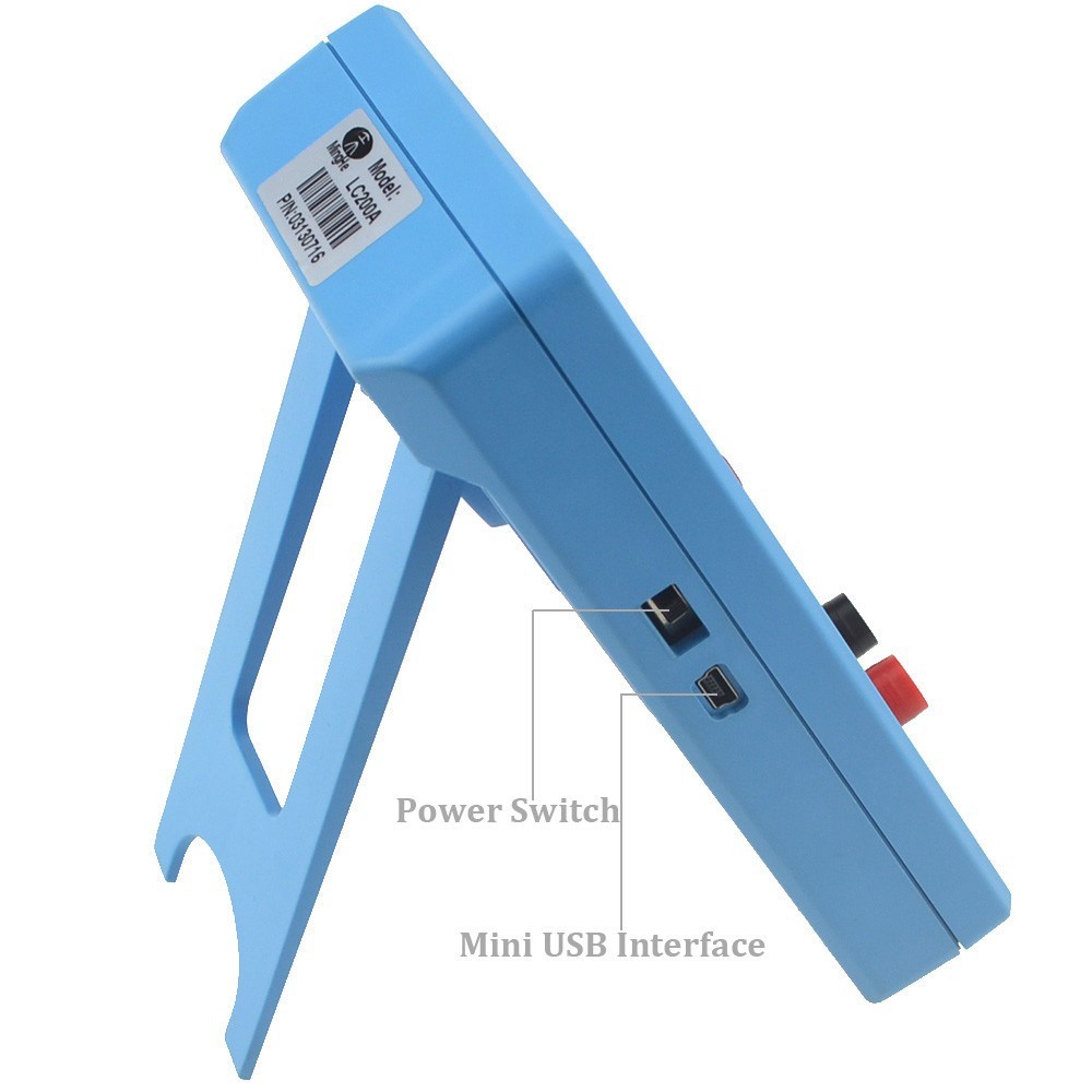 LC200A L/C Meter Handheld Inductance Capacitance Bridge LCR Table Blue Meter