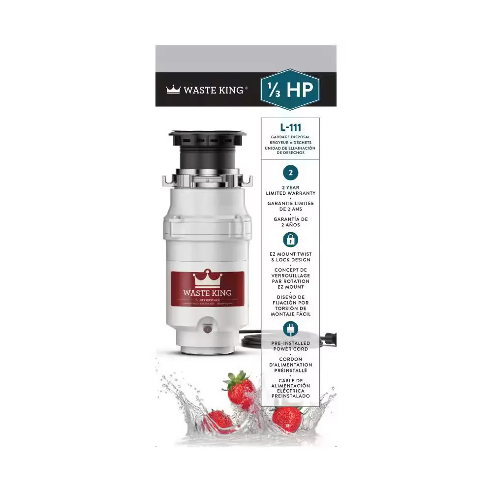 Legend Series 1/3 HP Continuous Feed Garbage Disposal