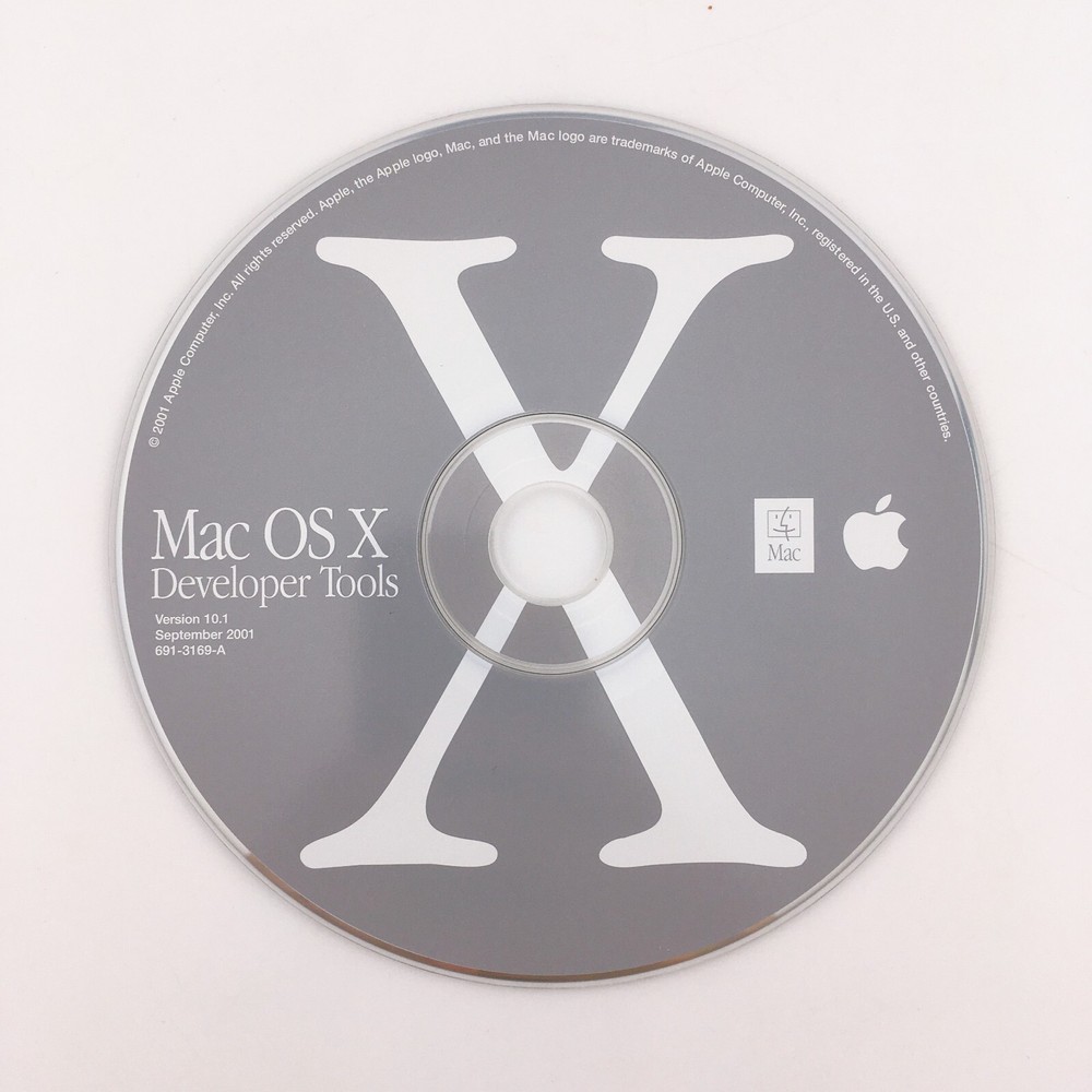 Max OS X Developer Tools CD Disc Version 10.1 September 2001