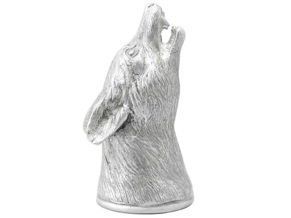 Sterling Silver Fox Head Stirrup Cup - Contemporary 2012