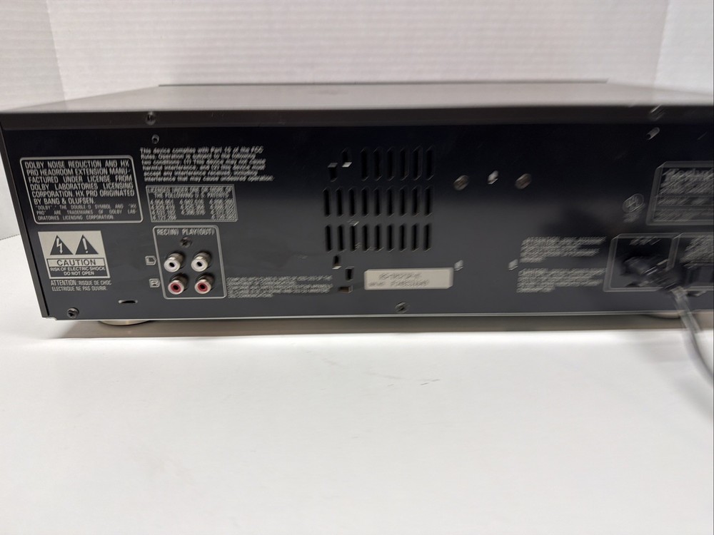 Technics RS-TR373 Dual Cassette Deck Auto Reverse Deck 2 Works, Deck 1 Doesn’t