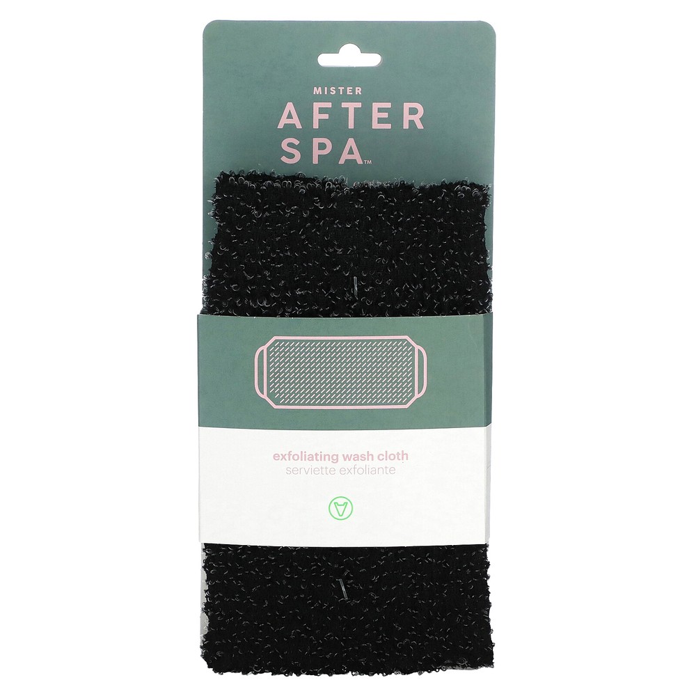 Exfoliating Wash Cloth, Black, 1 Wash Cloth