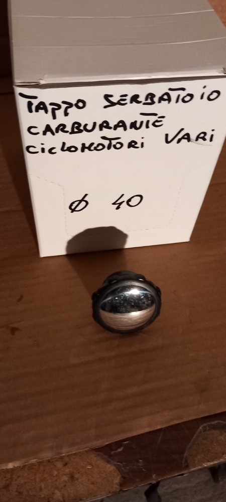 CHROME TANK CAP UNIVERSAL MOPEDS 40mm