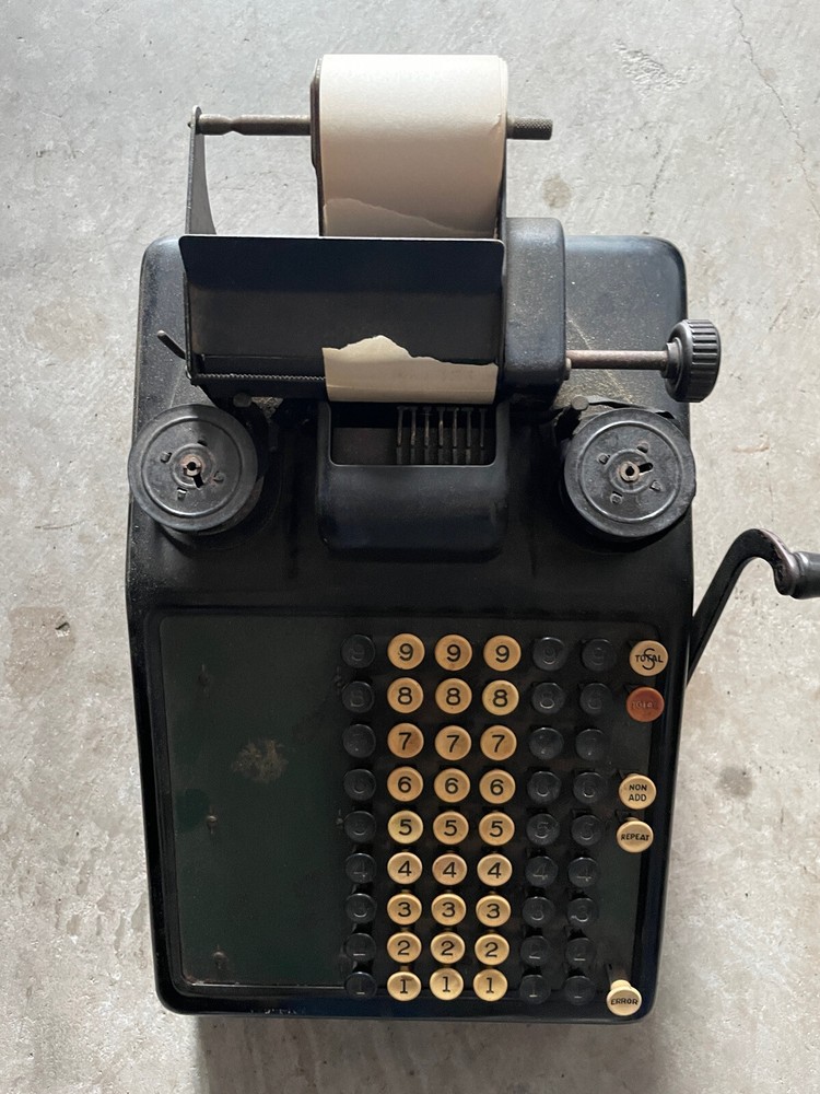 Antique Burroughs Mechanical Adding Machine
