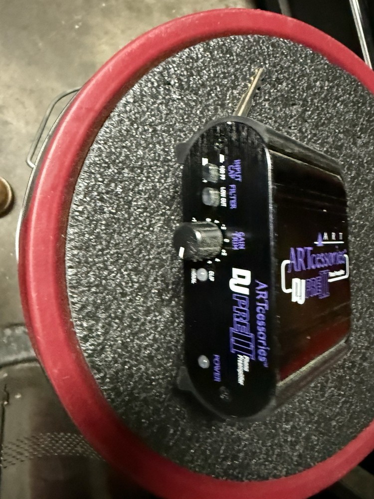 ART DJ PRE II Phono Preamp Low Cut Filter RCA Inputs/Outputs Black