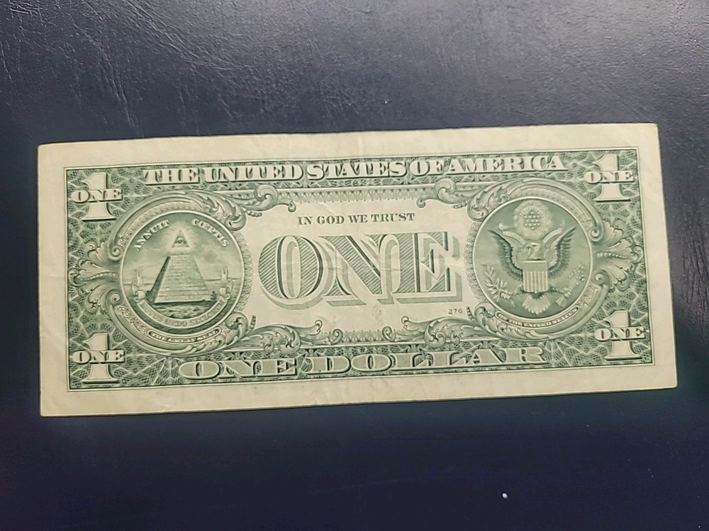 2009 One Dollar Error Over Ink.