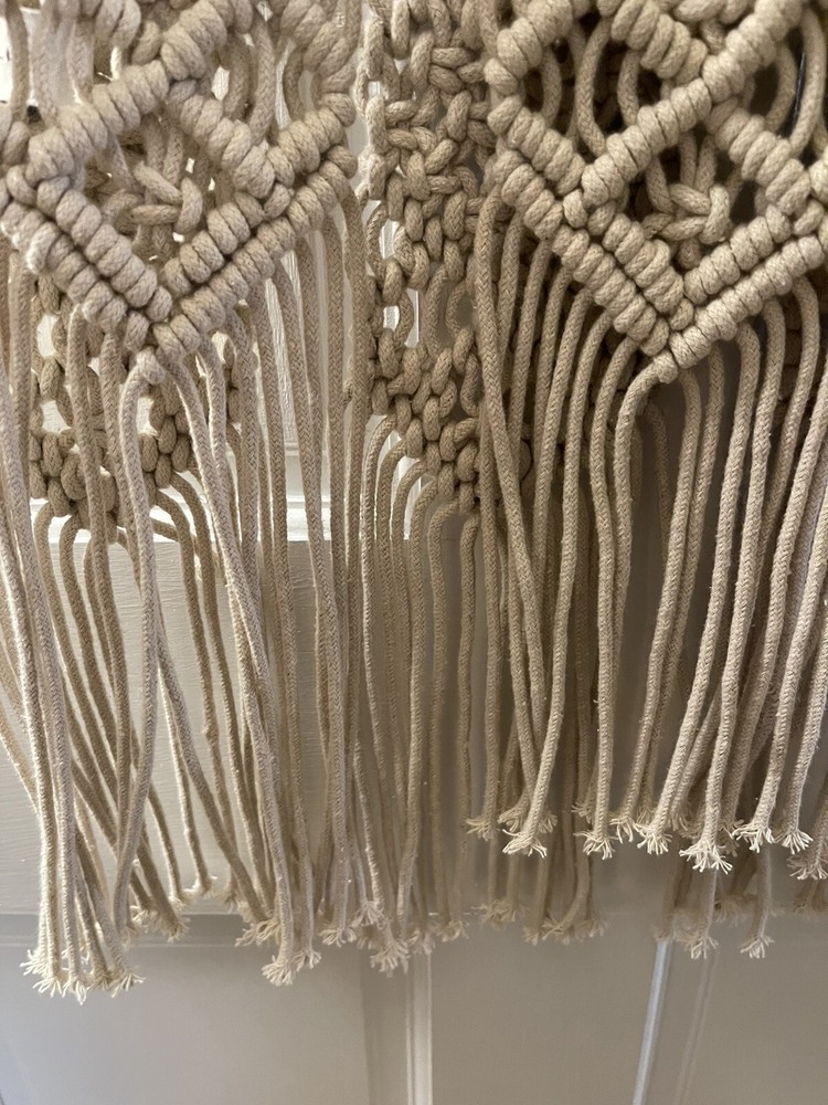 ARTISAN DE LUXE HOME MACRAME TABLE RUNNER 16"x72"