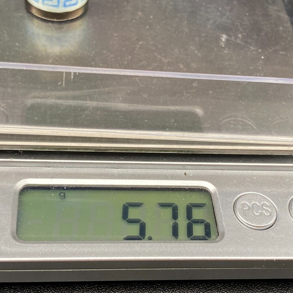 Vintage Enamel Thimble Sterling Silver Germany Size 9