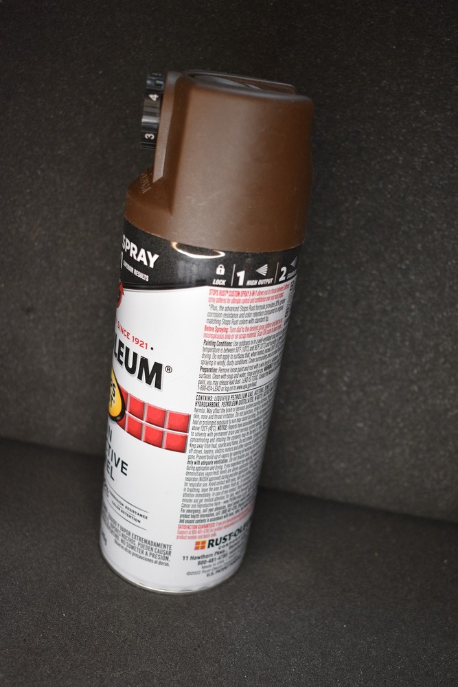 Rust-Oleum Stops Rust Custom Spray 5-in-1 Protective Enamel Paint Dark Brown