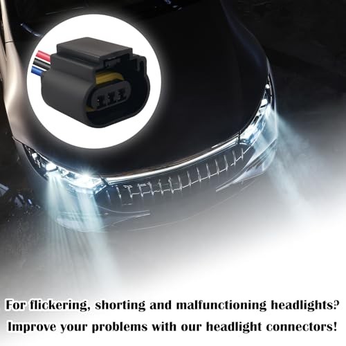 2PCS Plug & Play Headlight Wiring Harness for 9008/H13 Female Socket/2PCS