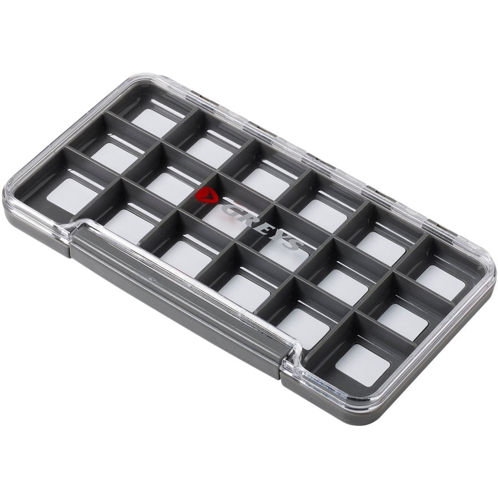 Greys Slim Waterproof Fly Box 18 Compartments