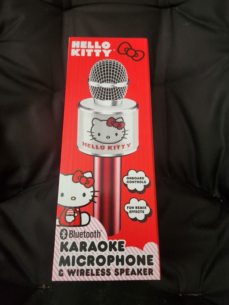 HELLO KITTY BLUETOOTH KARAOKE MICROPHONE AND WIRELESS SPEAKER