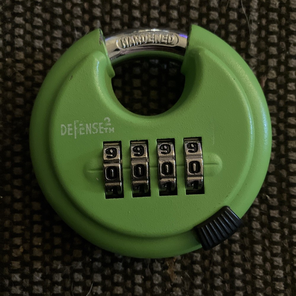 COMBINATION DISC LOCK, USER RESETTABLE, FOUR-DIGIT, HEAVY DUTY LOCK