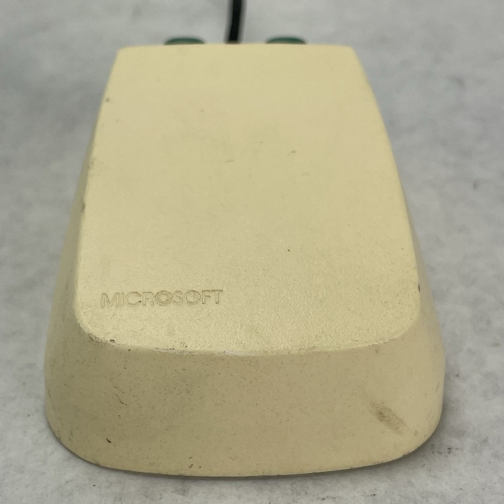 Microsoft Green-Eyed Mouse 1983 First Generation Serial DE-9 Connector Tested