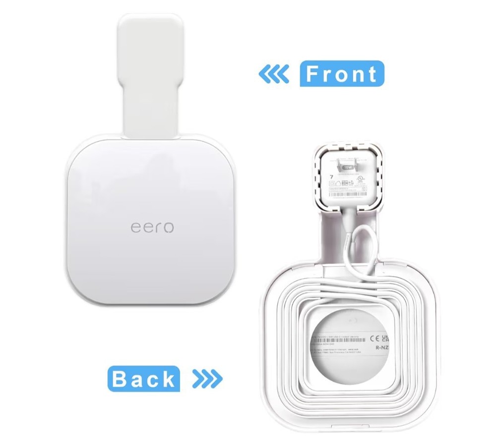 Outlet Wall Mount for eero 7, Stand Bracket Holder Compatible with eero 7 Dua...