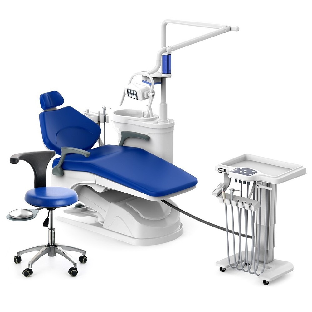 Dental Unit Surgery Chair Unit Computer Controlled DC Motor with Doctor's Stool