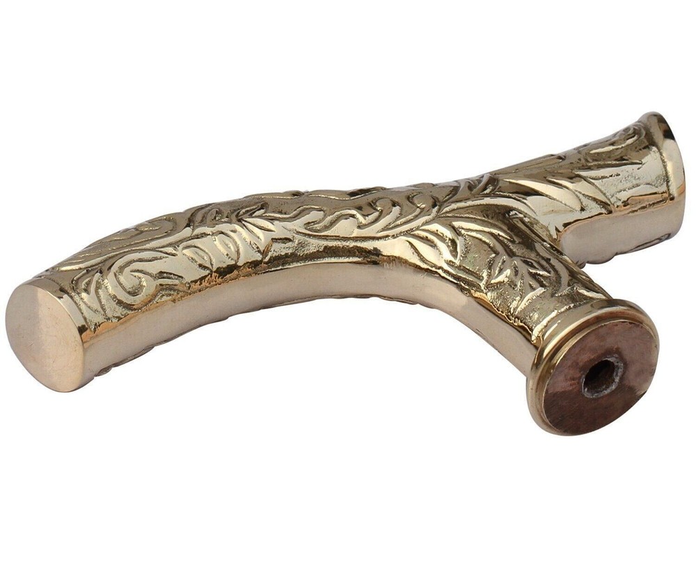 vintage derby only solid brass head handle new designer cane handmade style gift