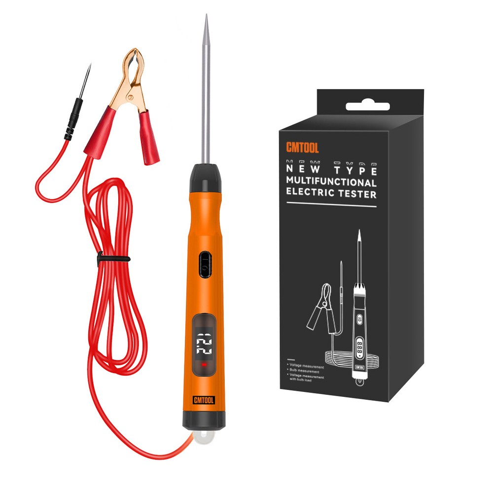 Test Light Car Electrical Circuit Test Pen Continuity Test Probe 6V 12V 24V DC