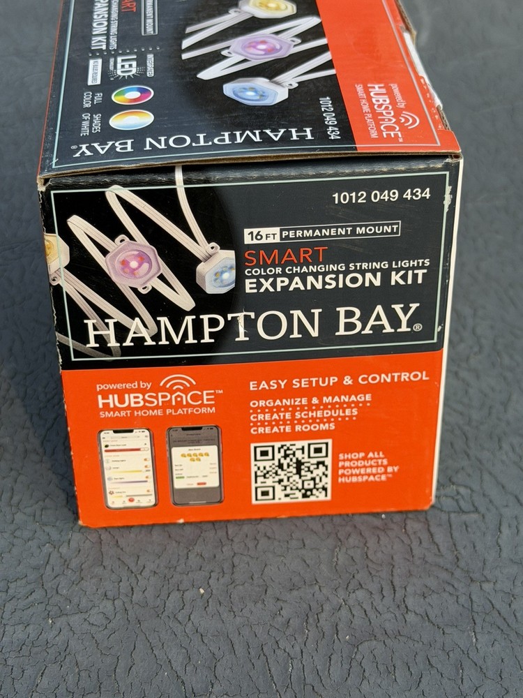 Hampton Bay 10-LED 16.4' Plug-in Mini Integrated LED String Light Expansion Set