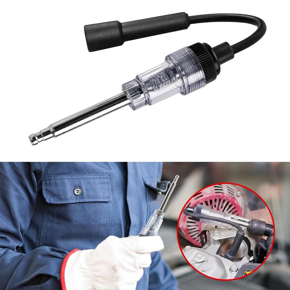 Inline Spark Plug Tester, Auto Straight Boot Engine Ignition Tester, Internal...
