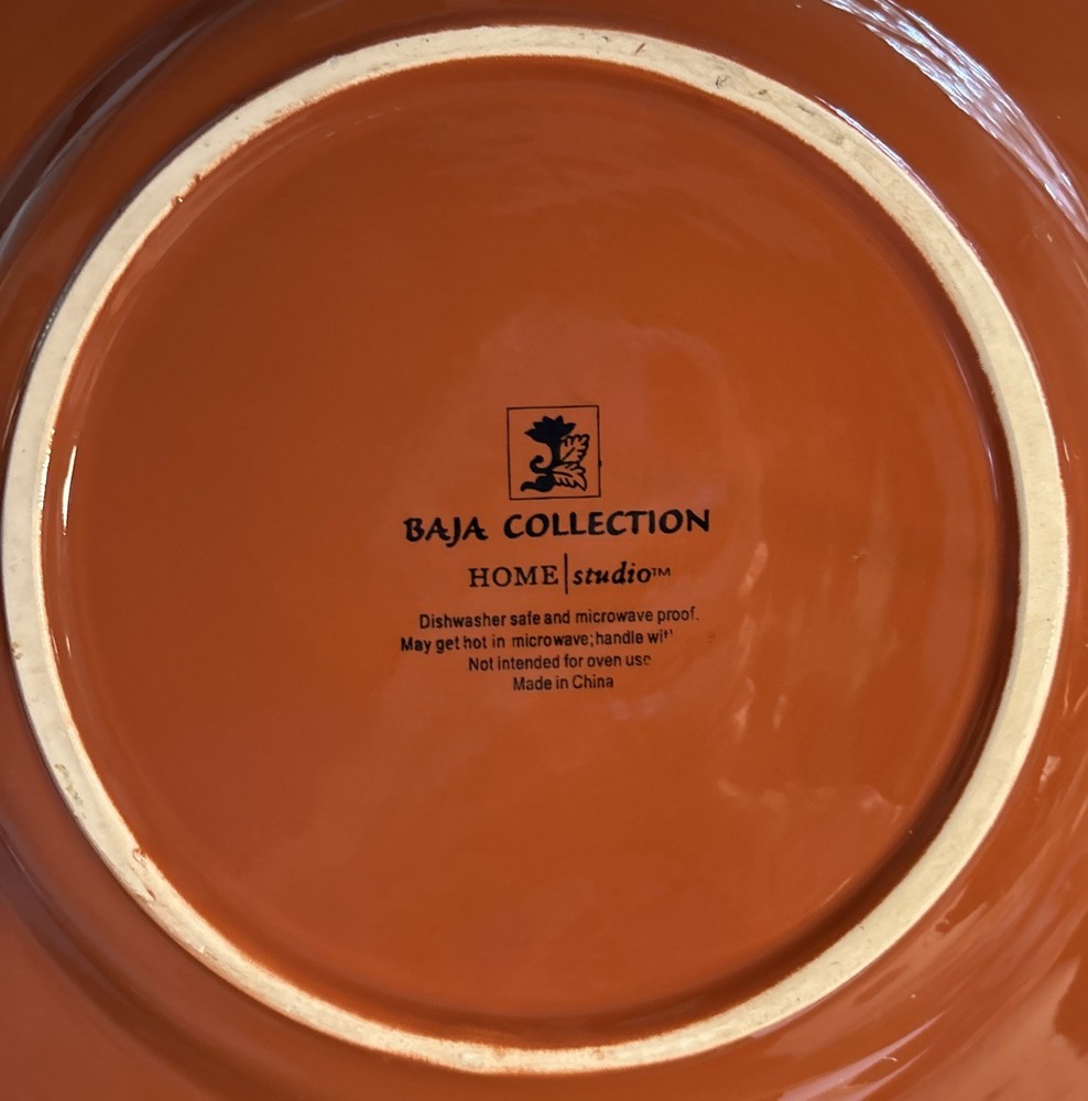2) HOME STUDIO BAJA COLLECTION dinner plates