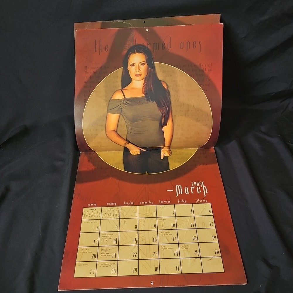 Charmed 2005 Wall Calendar(12X12) Rare