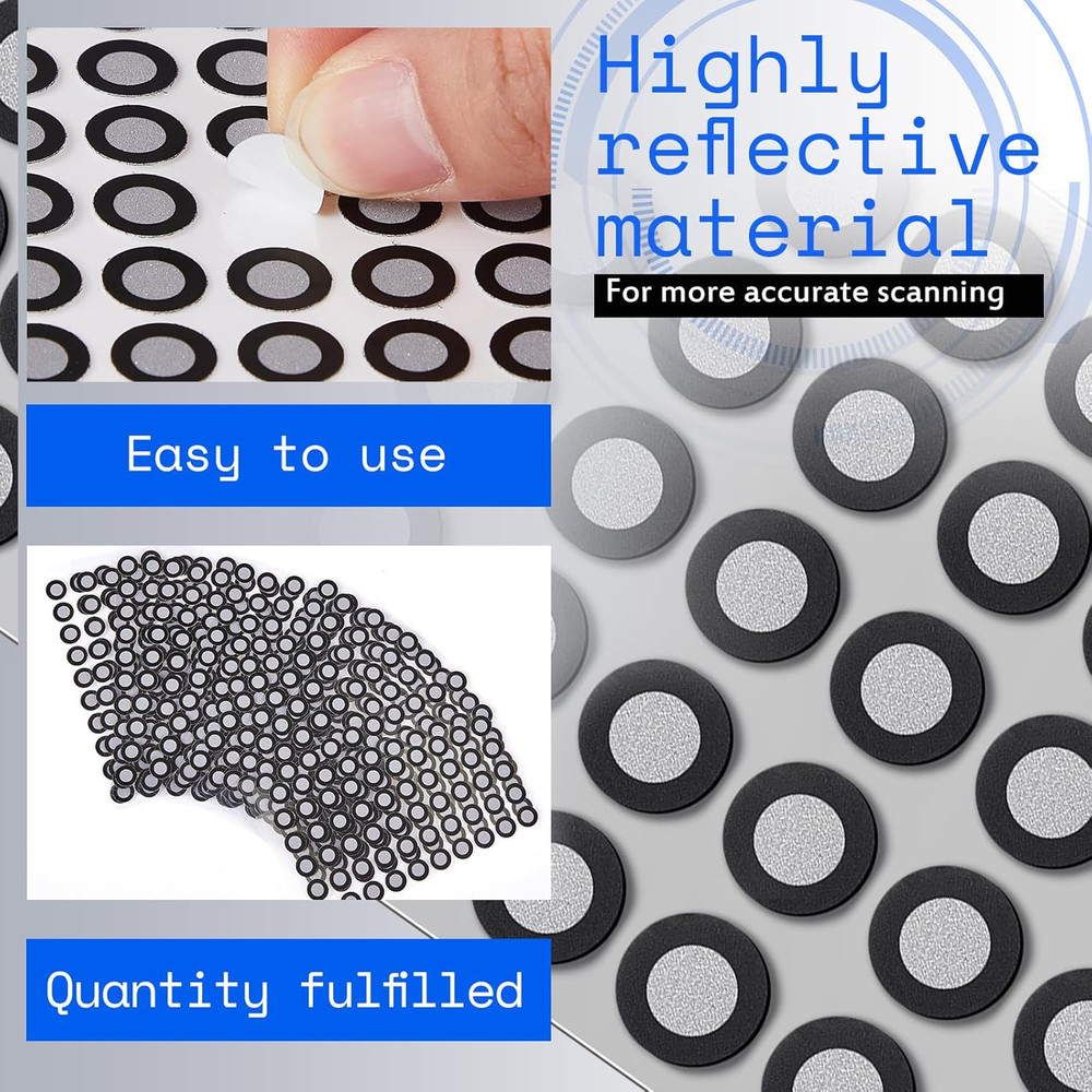 30 Sheets 1500 Dots 6.0Mm 3D Scanning Markers for 3D Scanner Accurate Tracking D