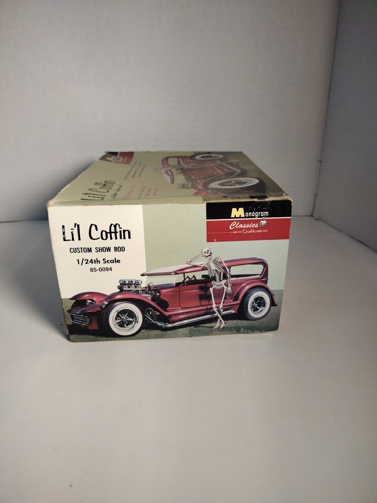 Monogram Classics 1/24 Li'l Coffin Custom Show Rod Car Model Kit Open Box