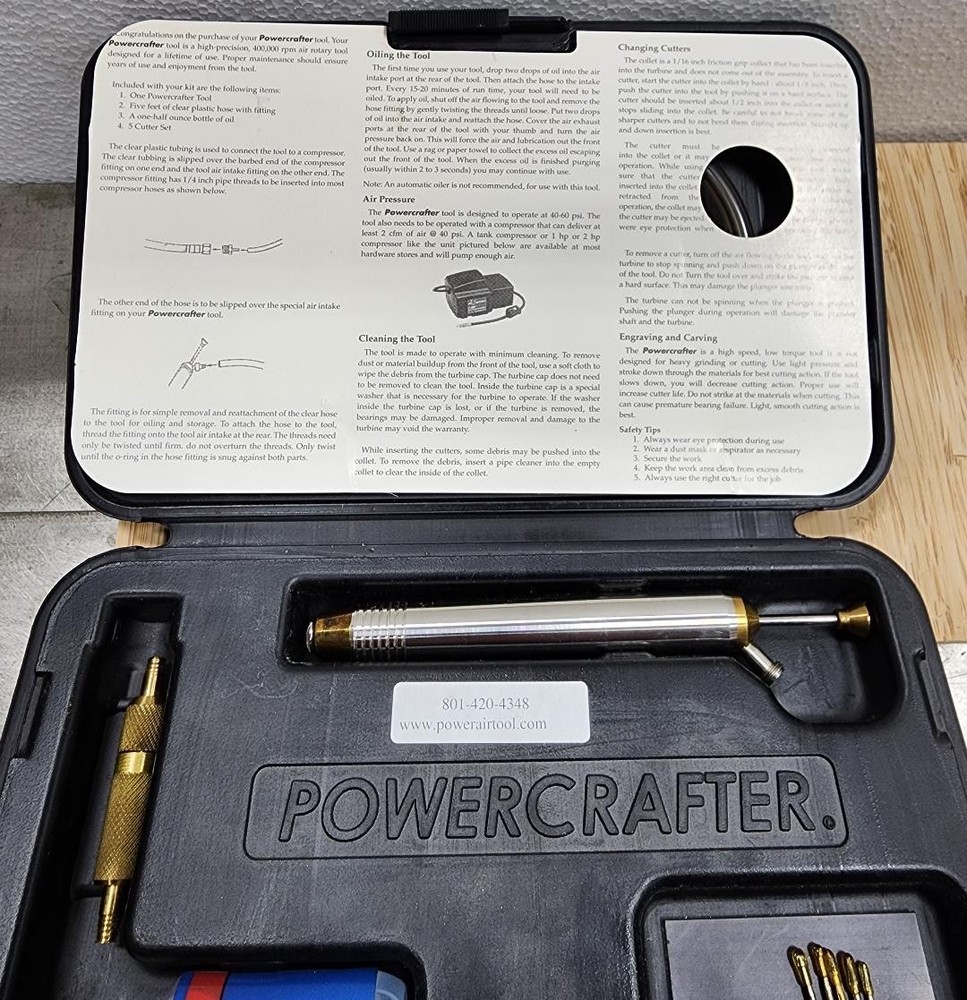 Powercrafter engraving tool grinder Air Turbine Tool