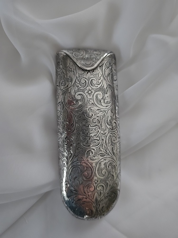 Antique McAuliffe & Hadley Sterling Silver Eyeglass Case