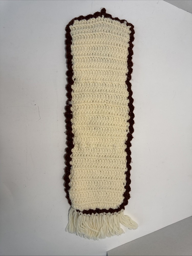 Vintage crocheted hanging Anything holder!!