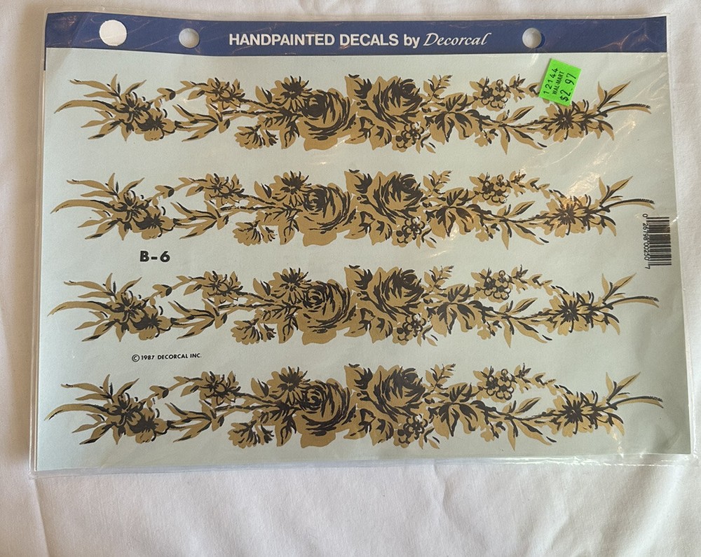 hand painted decals by decorcal 1987