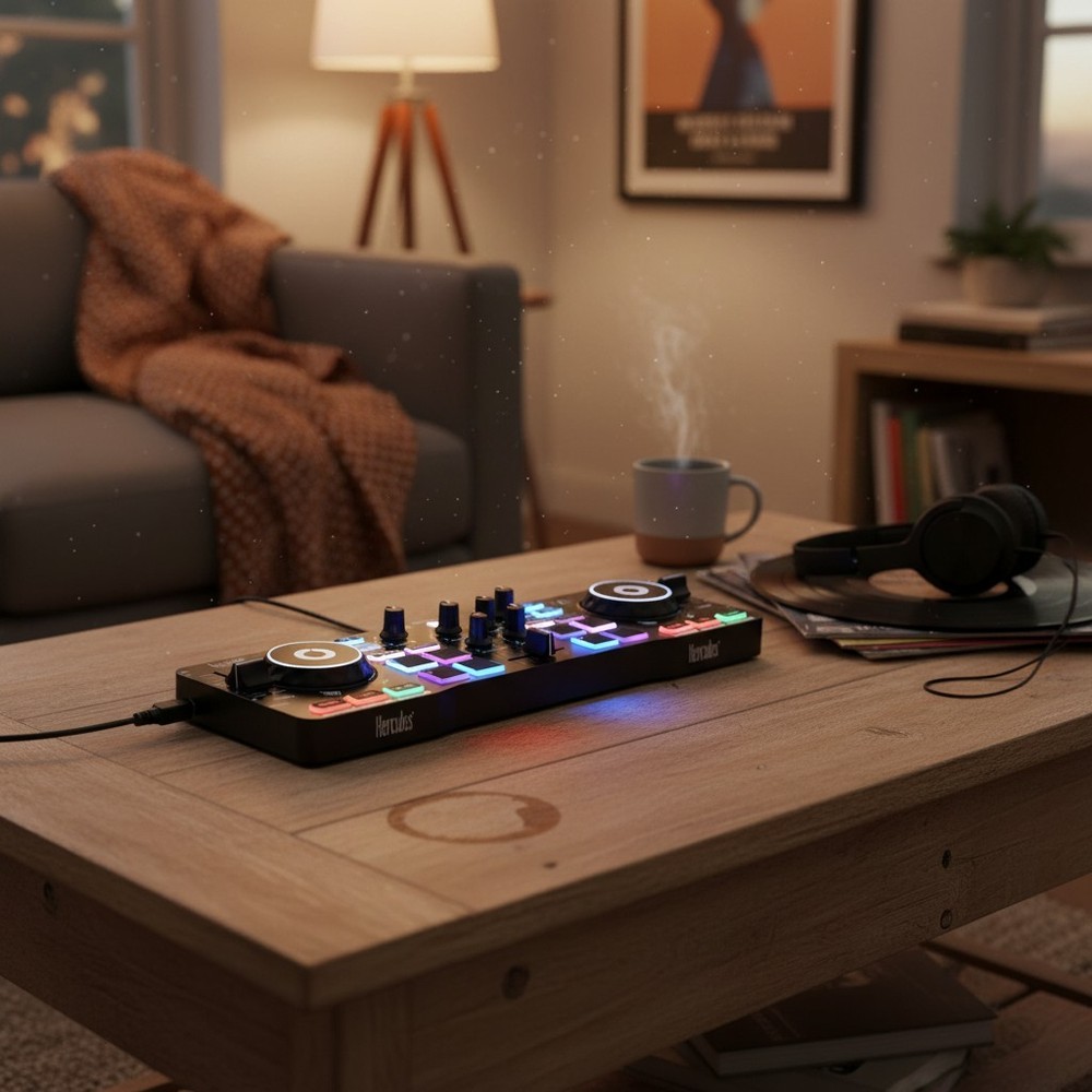 DJControl Starlight | Portable USB DJ Controller with Lighting Effects & Serato