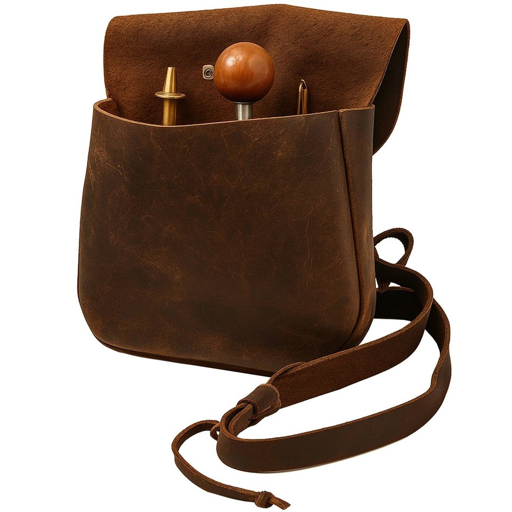 Muzzle-Loaders™ Leather Possibles Bag - Leather Muzzleloaders Shooting Bag -