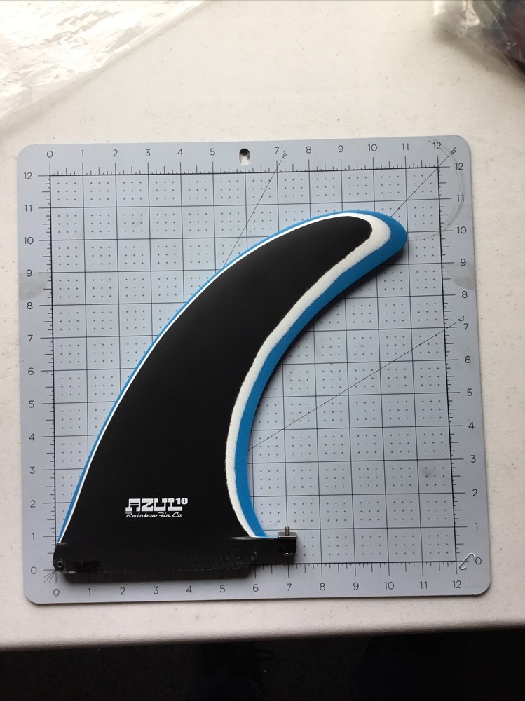 Rainbow surfboard fin azul 10” surf surfing