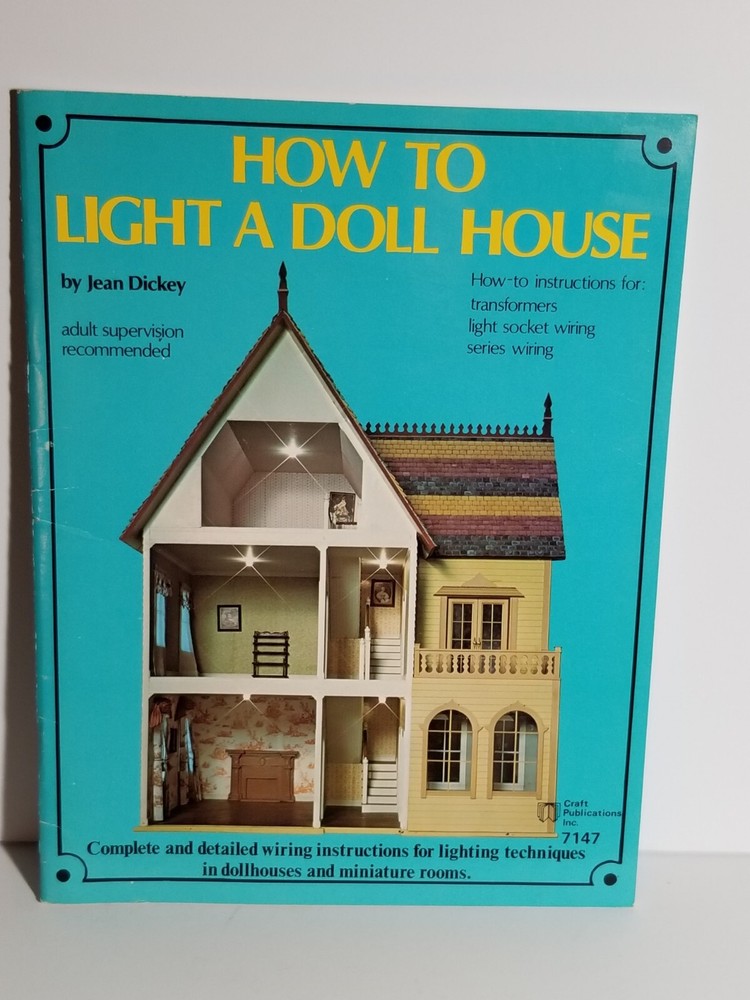 Vintage How To Light A Doll House Instruction Book