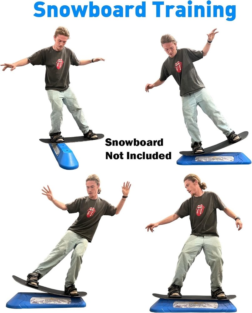 Flowboard Snowboard Trick Training System Develops Skills for Rails and Jibs Dur